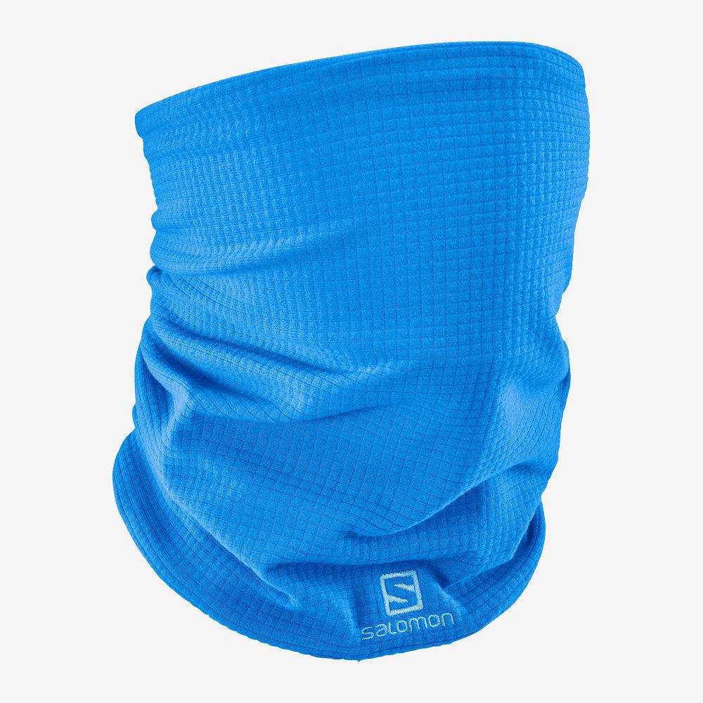 Salomon Singapore Mens Headwear - RS WARM TUBE Blue | 12758-KAZE